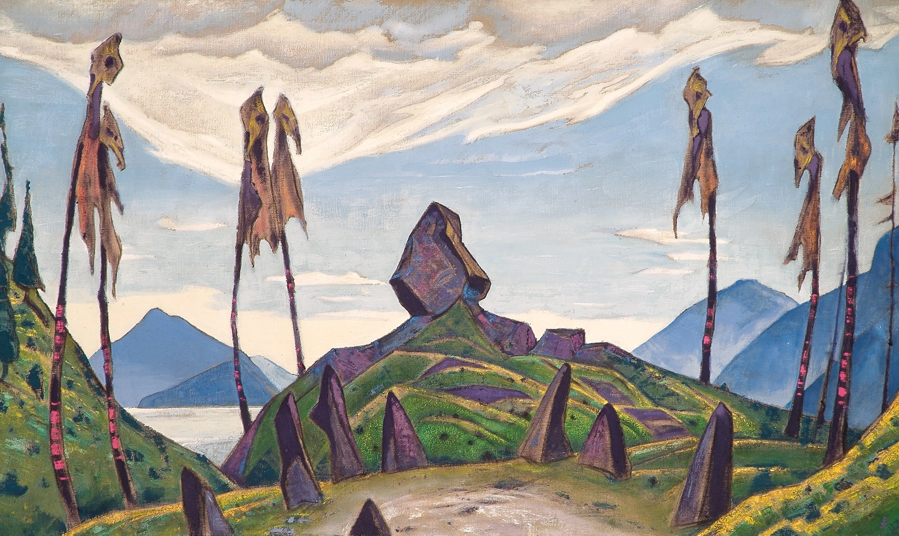 Эскиз декорации. Николай Рерих, 1930