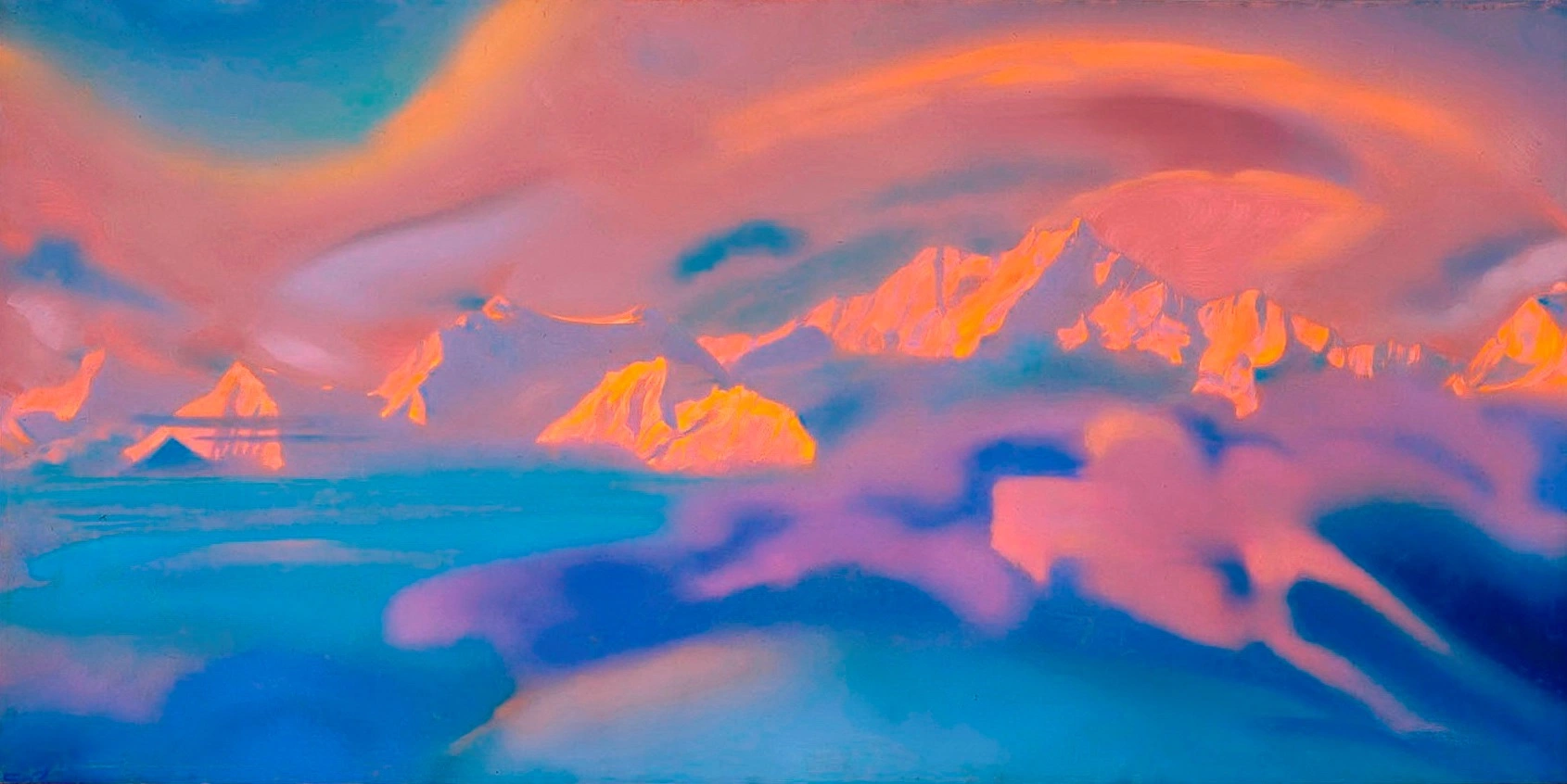 Канченджанга. Вечер. Святослав Рерих, 1954